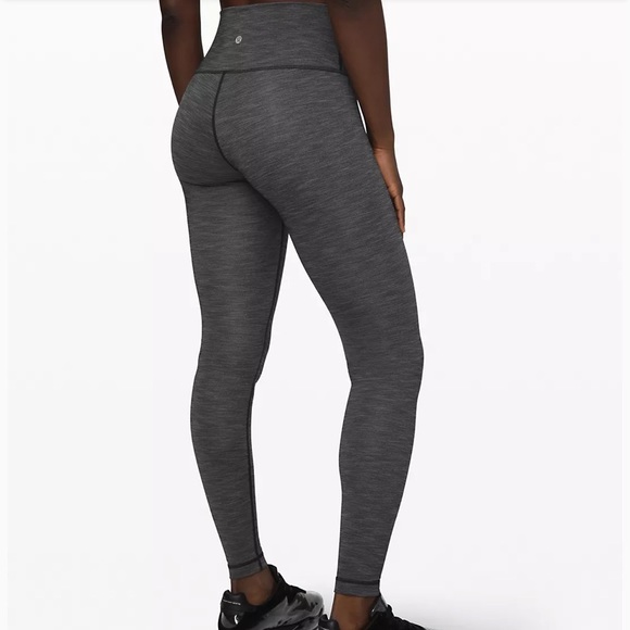 lululemon athletica Pants - Lululemon Wunder Under heathered gray leggings 2